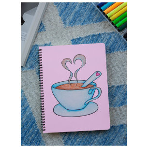 Gute Ideen starten mit Kaffee! Personalisierbar Notizbuch