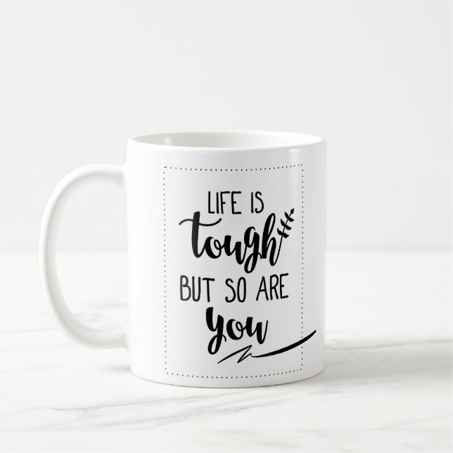 Gute inspirierend Leben-Zitate: Das Leben ist Kaffeetasse (Links)