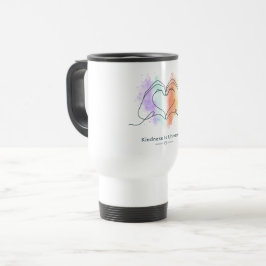 Güte ist universeller Pride-Herz-Design Reisebecher