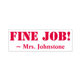 "GUTE JOB!" Briefmarke aus Kautschuk Permastempel