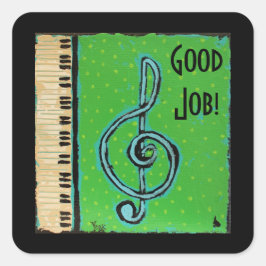 Gute Job Piano Student Aufkleber