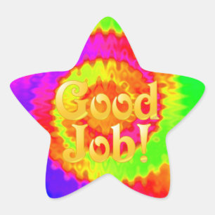 Gute Job Stern Aufkleber