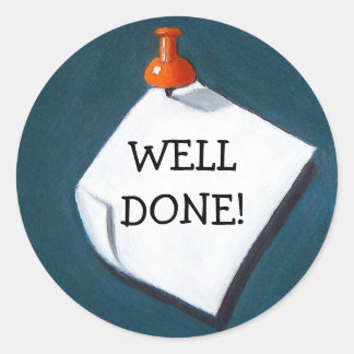 GUTE KLEINERE RUNDER AUFKLEBER