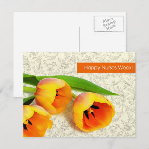 Gute Krankenwoche. Frühlingshuppen Postkarte