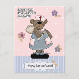 Gute Krankenwoche. Niedlicher Teddy Bär Postkarte