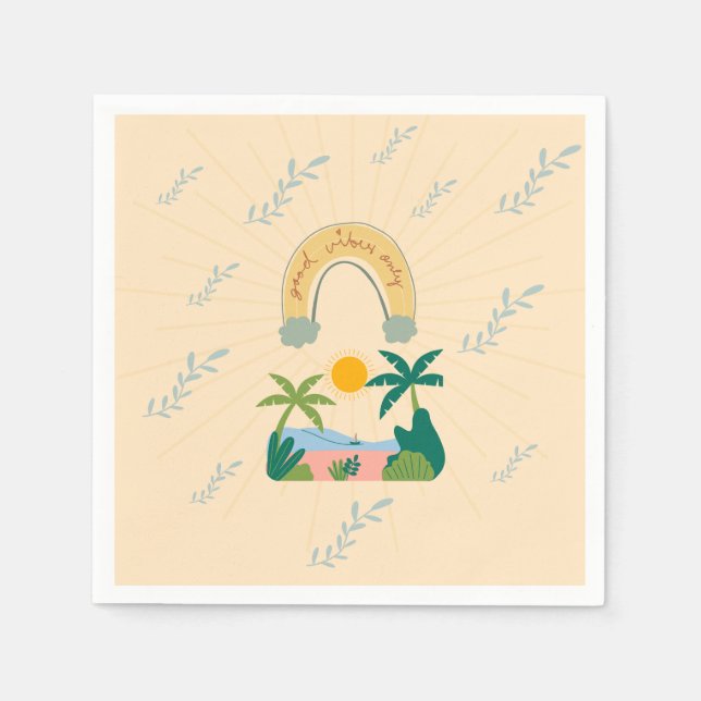 Gute-Laune-Papier-Servietten Serviette (Vorderseite)