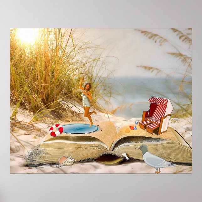 GUTE LESESPOSTER: "Summer Books" Poster (Vorne)