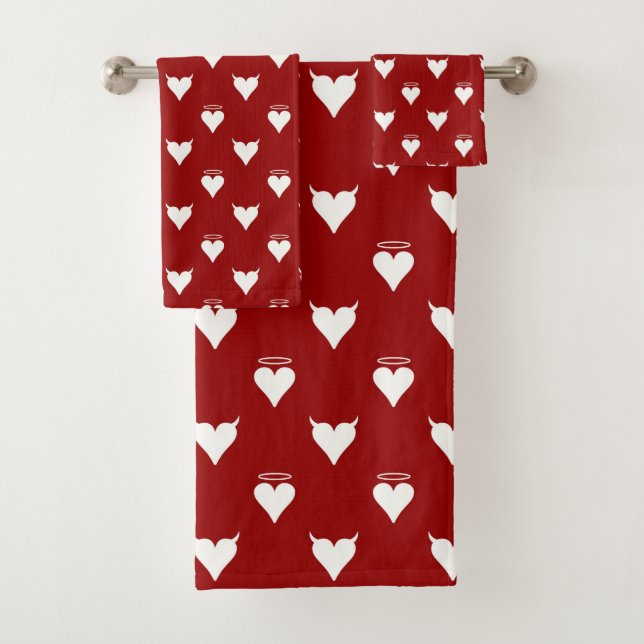 GUTE LIEBE gegen schlechte LIEBE Badhandtuch Set (Insitu)