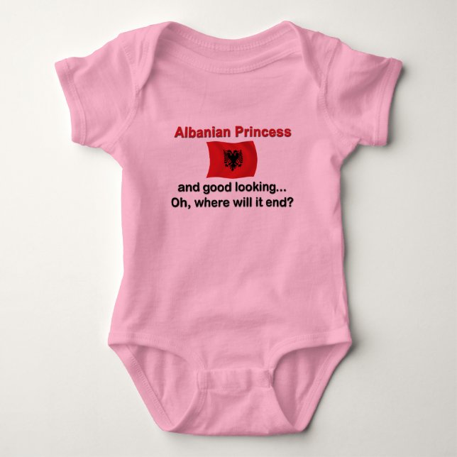 Gute Lkg albanische Prinzessin Baby Strampler (Vorderseite)