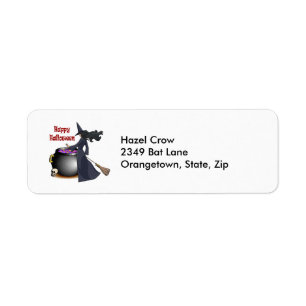 Gute Looking Hexe und Cauldron Address Labels