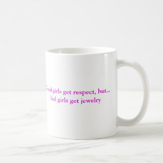 Gute Mädchen erhalten Respekt, aber… erhalten Kaffeetasse