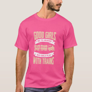 Gute Mädchen kommen in den Himmel, böse Mädchen sp T-Shirt
