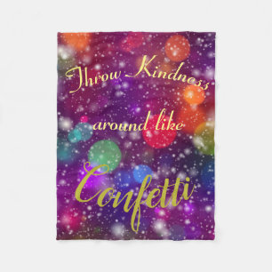 Güte mag Confetti-Fleece Fleecedecke