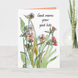 Gute Mamas Wildblumen zum Muttertag Karte