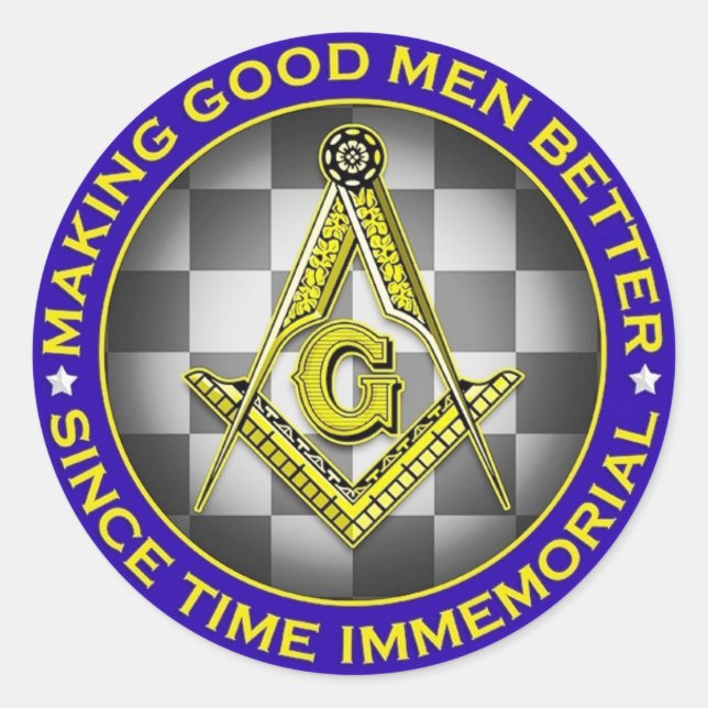 Gute Männer besser als Masonic Sticker (Vorderseite)