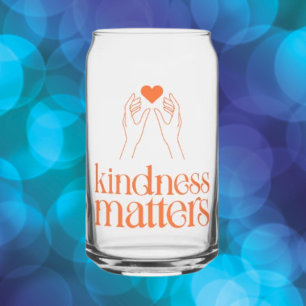 Güte Matters Can Glass - Herz & Hände Design Dosenglas