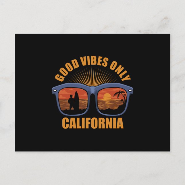Gute Menschen nur California Surfen Postkarte (Vorderseite)