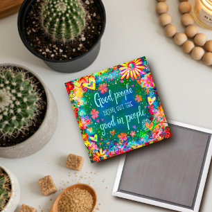 Gute Menschen zitieren Blumenkohl Hübsch Magnet