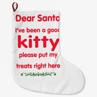 gute Miezekatze Großer Weihnachtsstrumpf
