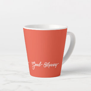Gute morgendliche Mandarine Milchtasse