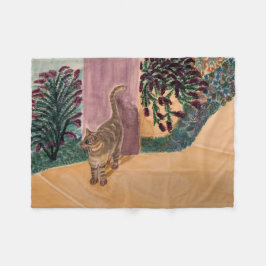 Gute Morgenkatze Fleecedecke