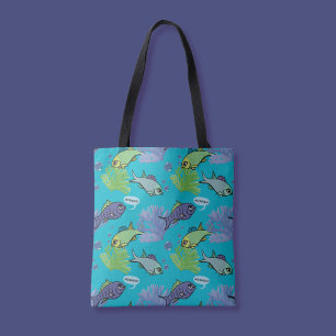 Gute Morgenröte beim Schwimmen von Fischkorallenri Tasche