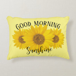 Gute Morgensonne Gelbe Sonnenblume Dekokissen