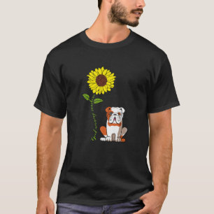 Gute Morgensonne Liebe mein englischer Bulldog Hun T-Shirt