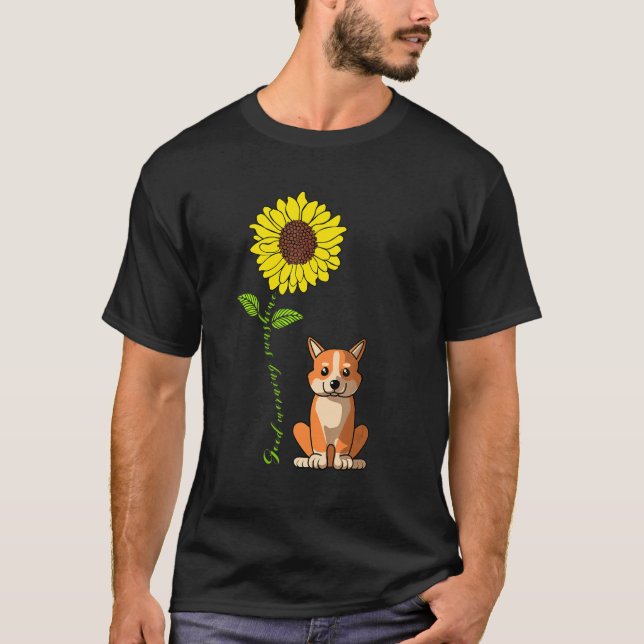 Gute Morgensonne Liebe mein französischer Bulldogh T-Shirt (Vorderseite)