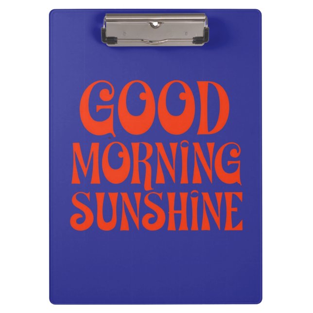 Gute Morgensonne Retrodekor drucken Klemmbrett (Vorderseite)