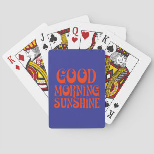 Gute Morgensonne Retrodekor drucken Spielkarten
