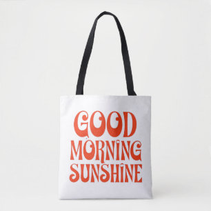 Gute Morgensonne Retrodekor drucken Tasche