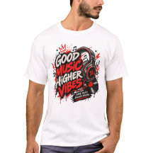 Gute Musik Höhere Vibes T-Shirt | Musikliebhaber S