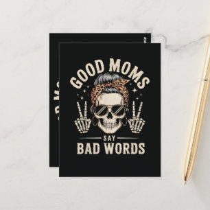 Gute Mütter sagen schlechte Wörter lustig Postkarte