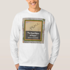 Gute Nachrichten für den Frieden - Langsamer weiße T-Shirt