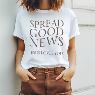 Gute Nachrichten Jesus Liebe Sie   Modernes Christ T-Shirt