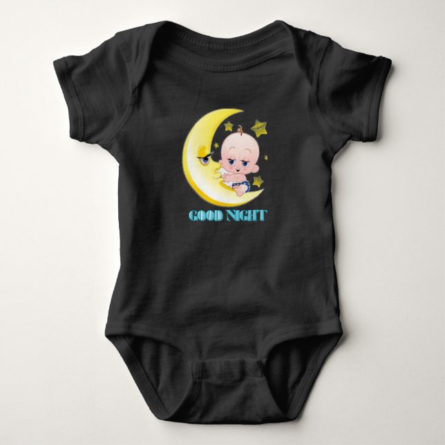 Gute Nacht Baby Bodysuit. Strampler (Vorderseite)