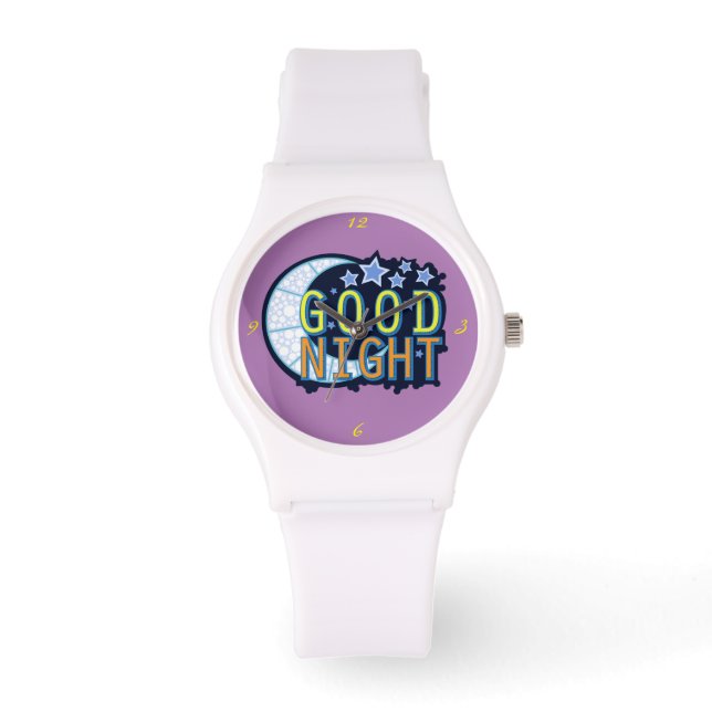Gute Nacht Crescent Moon Thunder_Cove Armbanduhr (Vorderseite)