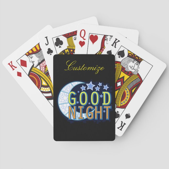 Gute Nacht Crescent Moon Thunder_Cove Spielkarten (Rückseite)