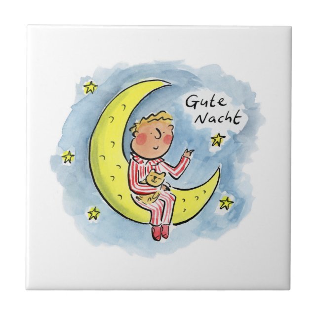 Gute Nacht Fliese (Vorderseite)