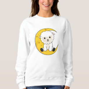 Gute Nacht gute Schaf-Moon-Zahl süße Tiere Sweatshirt