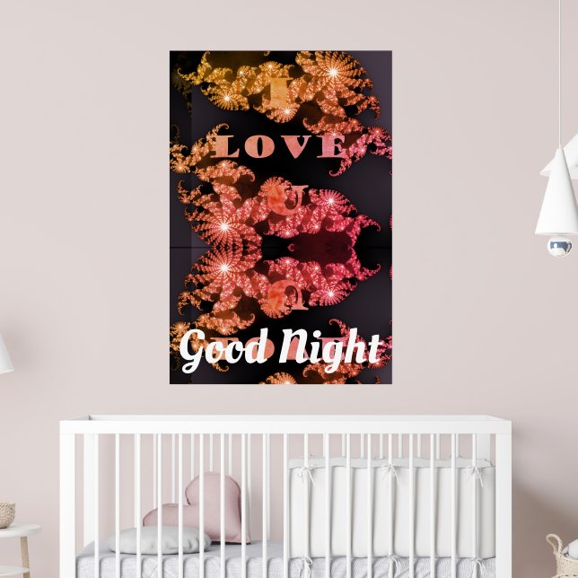 Gute Nacht I Liebe Du Sweet Dreams Poster (Kinderzimmer 2)