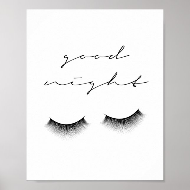 Gute Nacht Lashes Poster (Vorne)