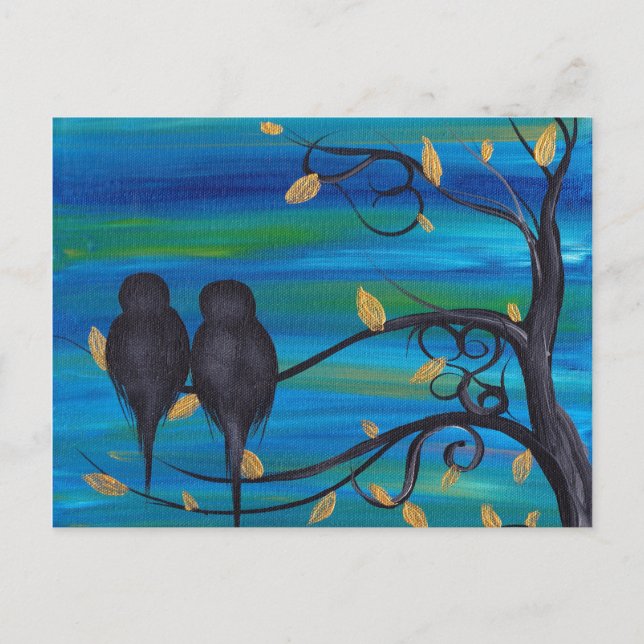 Gute Nacht meine Liebe Postkarte (Vorderseite)