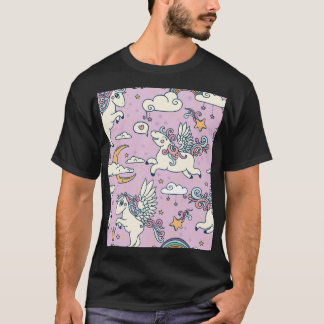 Gute Nacht Pegasus: Niedlicher Cartoon T-Shirt