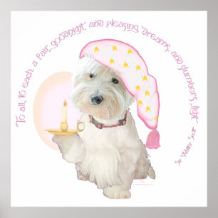 Gute Nacht Pink Poster