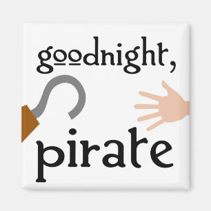 gute Nacht Pirat Magnet