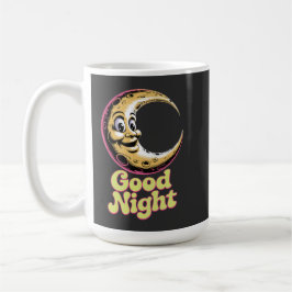 Gute Nacht Retro Moon Kaffeetasse