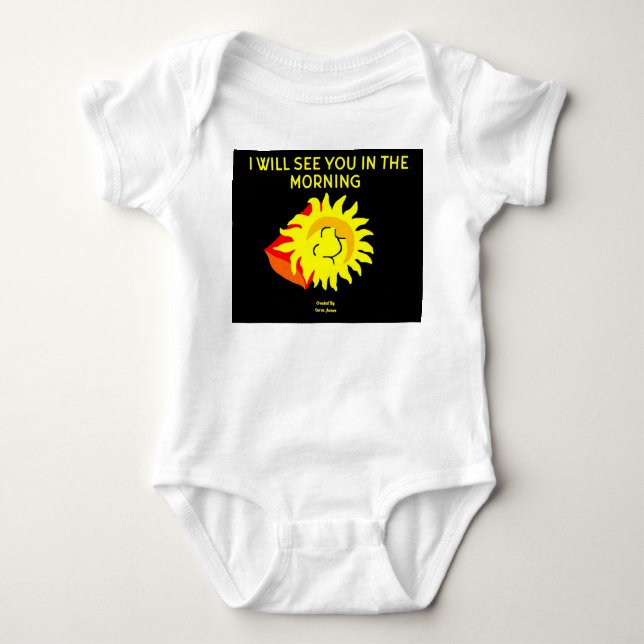 Gute Nacht Sun Baby Jersey Bodysuit Baby Strampler (Vorderseite)