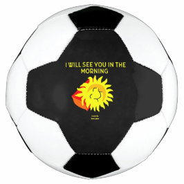 Gute Nacht-Sun-Fußballball Fußball